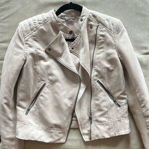 Biker Jacket in Faux Suede